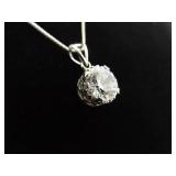 .925 Sterling Silver Zirconia Solitaire Pendant Necklace