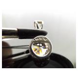 .925 Sterling Silver Zirconia Solitaire Pendant Necklace