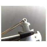 .925 Sterling Silver Larger Well Made Crucifix Pendant Necklace