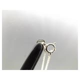 .925 Sterling Silver Zirconia Solitaire Pendant Necklace