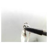 .925 Sterling Silver Art Nouveau Pendant Necklace