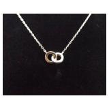 .925 Sterling Silver Rings Necklace