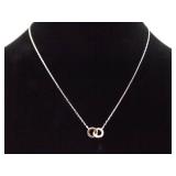 .925 Sterling Silver Rings Necklace