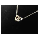 .925 Sterling Silver Rings Necklace