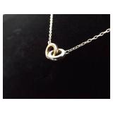 .925 Sterling Silver Rings Necklace