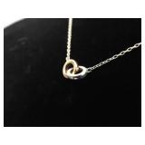 .925 Sterling Silver Rings Necklace