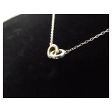 .925 Sterling Silver Rings Necklace