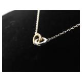 .925 Sterling Silver Rings Necklace