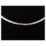 .925 Sterling Silver Thicker Styled Chain Necklace