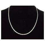.925 Sterling Silver Thicker Styled Chain Necklace