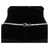 .925 Sterling Silver Thicker Styled Chain Necklace