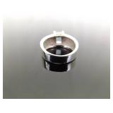 .925 Sterling Silver Art Nouveau Topaz Ring Size 5.75