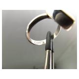 .925 Sterling Silver Everett and Mary Teller Turquoise Navajo Ring Size 7.5