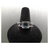 .925 Sterling Silver Mystic Quartz Crystal Ring Size 10