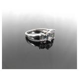 .925 Sterling Silver Mystic Quartz Crystal Ring Size 10