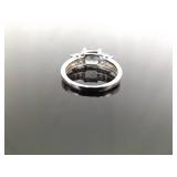 .925 Sterling Silver Mystic Quartz Crystal Ring Size 10