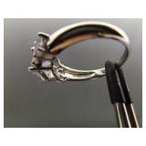 .925 Sterling Silver Mystic Quartz Crystal Ring Size 10