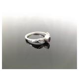 .925 Sterling Silver Amethyst Navajo Ring Size 7.5