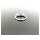 .925 Sterling Silver Amethyst Navajo Ring Size 7.5