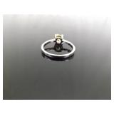 .925 Sterling Silver Mystic Citrine Crystal Ring Size 10