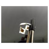 .925 Sterling Silver Baltic Amber Cabochons Ring Size 8