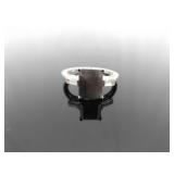 .925 Sterling Silver Gray Calcedony Ring Size 8