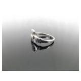 .925 Sterling Silver Irish Claddagh Ring Size 6.75