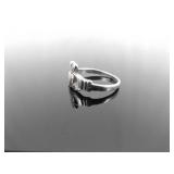 .925 Sterling Silver Irish Claddagh Ring Size 6.75