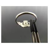 .925 Sterling Silver Irish Claddagh Ring Size 6.75