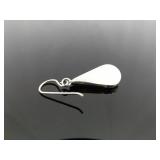 .925 Sterling Silver Multi Colored Inlayed Stone Hopi Dangle Hook Earrings