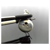 .925 Sterling Silver Citrine Cabochon Dangle Hook Earrings