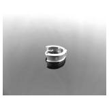 .925 Sterling Silver Dual Personality Diamond Hinged Post Earrings