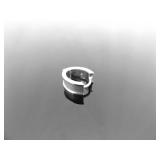 .925 Sterling Silver Dual Personality Diamond Hinged Post Earrings