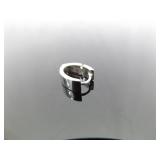 .925 Sterling Silver Dual Personality Diamond Hinged Post Earrings