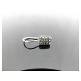 .925 Sterling Silver Art Nouveau Hook Earrings