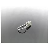 .925 Sterling Silver Art Nouveau Hook Earrings