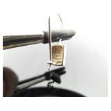 .925 Sterling Silver Art Nouveau Hook Earrings