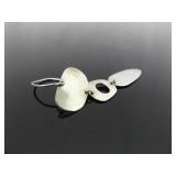 .925 Sterling Silver Robert Lee Morris Designed Dangle Hook Earrings