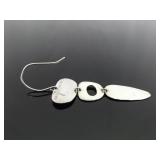 .925 Sterling Silver Robert Lee Morris Designed Dangle Hook Earrings