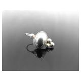 .925 Sterling Silver Designed Hook Earrings