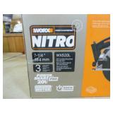 Worx Nitro 20V Cordless Brushless 7 1/4" Circular Saw