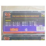 4 Packs of BR Tools Flat Lock & Star Washer Assortment