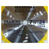 4 DeWalt 7 1/4" Framing Circle Saw Blades