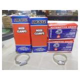 4 Boxes of Hose Clamps