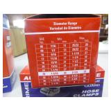 4 Boxes of Hose Clamps