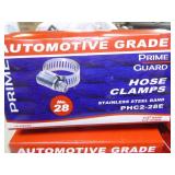 4 Boxes of Prime Guards Hose Clamps