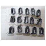 15 Zinc Plated Rubber Cushion Cable Clamps