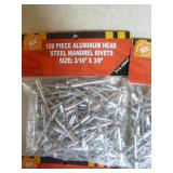 4 Bags of PTC Aluminum Head Steel Mandrel Rivets