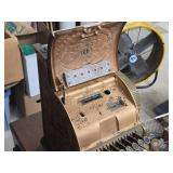 Vintage National Gilded Bronze Case Register with Relief Carving 1930 (includes key)