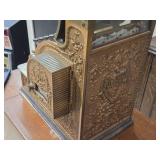 Vintage National Gilded Bronze Case Register with Relief Carving 1930 (includes key)